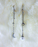 BTS Jimin Inspired Pearl Dangle Earrings: Sterling Silver, Stainless Steel