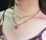 BTS Purple Heart Pendant Necklace: 18K Gold Stainless Steel, Army Gift