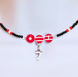 BTS-Inspired Necklace Arirang Themed Color, Red and White Choker – Elegant ARMY Gift Jewelry