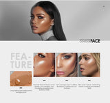 FOCALLURE Bronzer Highlighter Illuminator Cream Stick Waterproof