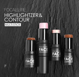 FOCALLURE Bronzer Highlighter Illuminator Cream Stick Waterproof