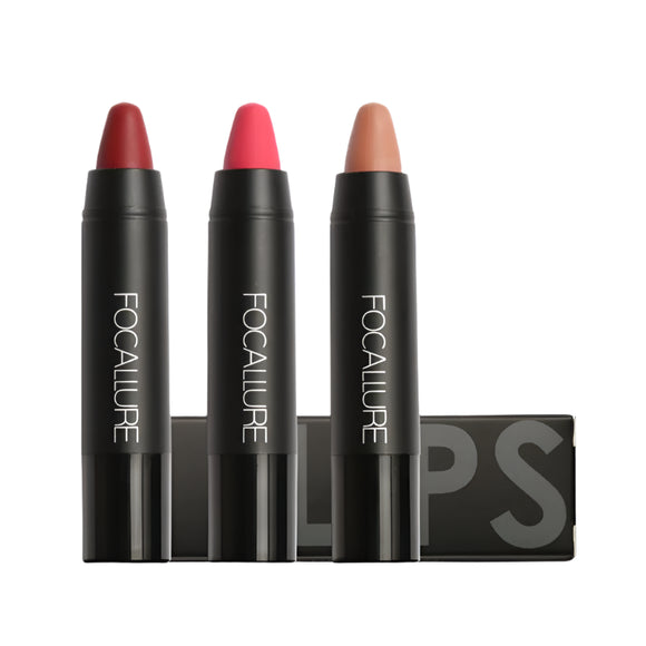 Focallure Waterproof Matte Lipstick – 19 Colors, Soft Texture, Long-Lasting Finish