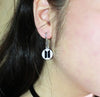 BTS Army Logo Choker Necklace: Sterling Silver Dangle Drop Earrings, Kpop Jewelry