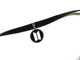 BTS Army Logo Choker Necklace: Sterling Silver Dangle Drop Earrings, Kpop Jewelry