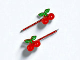 Cherry Hair Pins: Hotel Del Luna K-Drama Inspired Red Cherry Clips