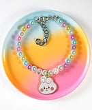 BT21 Chimmy & Cooky Bracelet: BTS Inspired Faux Pearl Jewelry