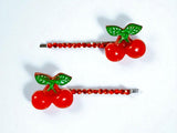 Cherry Hair Pins: Hotel Del Luna K-Drama Inspired Red Cherry Clips