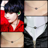 BTS V Happy Face Necklace. Kim Taehyung Style Necklace for Fans