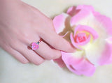 Flower Ring. Rose, Orchid Cute Ring.