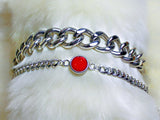 BTS Jimin Red Ruby Charm Bracelet.