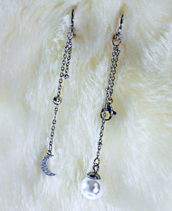 BTS Jimin Inspired Dangle Pearl Earrings. Jimin's Style Earrings.
