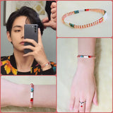 BTS V Inspired Hologram Bracelet, Kpop Bohemian Style Bracelet, Stretchy Bracelet
