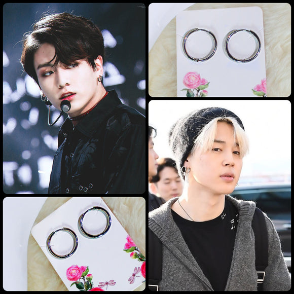BTS Jimin and Jungkook Inspired Hoops Earrings
