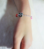 Daisy Flower Charm Bracelet