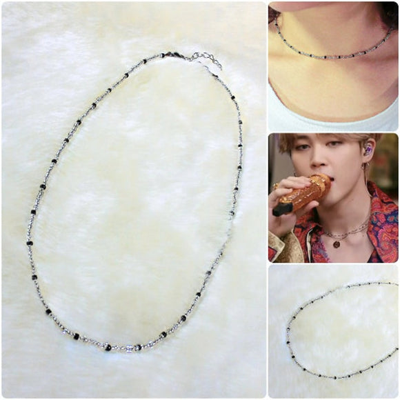 BTS Jimin Inspired Beaded Necklace, Army love BTS, Dynamite BTS Lover Necklace, Jimin Beaded Necklace