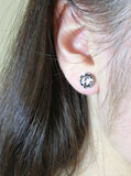 CZ Diamond Brilliant Round Cut Stud Earrings.