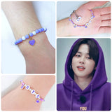 I Purple You BTS. BTS Jimin Style Bracelet. Jimin Army Bracelet.